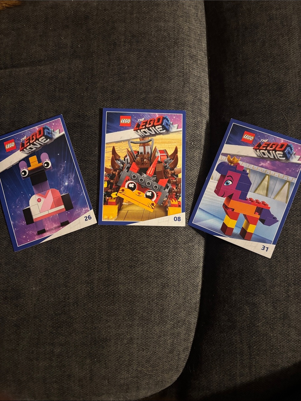 LEGO The Movie Trading Cards set of 3